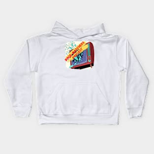 Binge-Watchers Podcast Logo (transparency label) Kids Hoodie